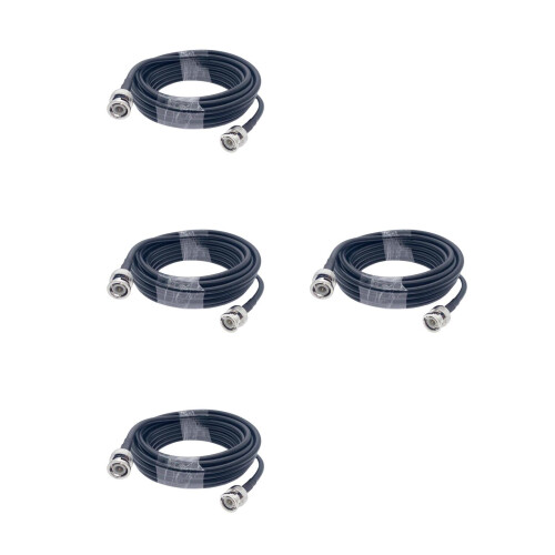 4Pièces Câble Rg58 Bnc À Noir Basse Atténuation Antenne 2