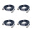4Pièces Câble Rg58 Bnc À Noir Basse Atténuation Antenne 6