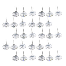 60Pièces Accessoires Meubles Boutons En Verre Décoratifs Colorés