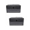 2Pcs Simple Black Shoes Storage Box Plastic with Easy Side Opening 7