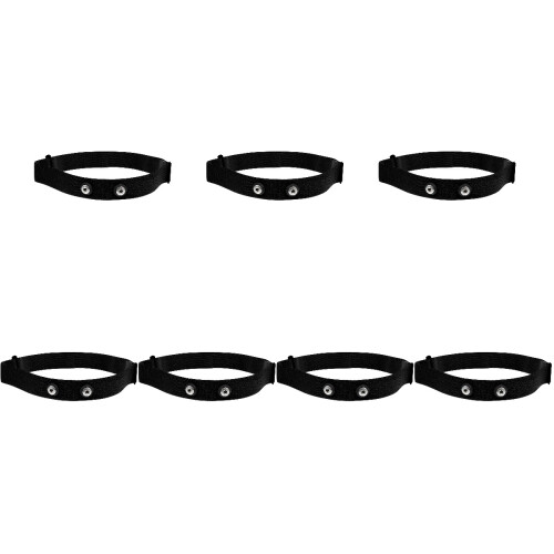 7Pièces Bande Elastique Noire Ceinture Surveillance Cardiaque Durable 1
