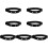 7Pièces Bande Elastique Noire Ceinture Surveillance Cardiaque Durable 6