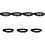 7Pièces Bande Elastique Noire Ceinture Surveillance Cardiaque Durable 3