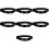 7Pièces Bande Elastique Noire Ceinture Surveillance Cardiaque Durable 8