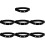 7Pièces Bande Elastique Noire Ceinture Surveillance Cardiaque Durable 9