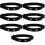 7Pièces Bande Elastique Noire Ceinture Surveillance Cardiaque Durable 10