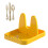 Foldable Plastic Pot Lid Rack Stand Organizer Yellow 59g Kitchen Shelf 10