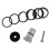 6Ensembles Kit Roulements Fourche Outils Installation Noir 8