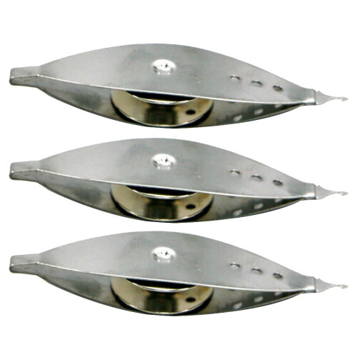 3Pcs Silver Metal Tatting Shuttle Weaving Tool For LaceMaking Handmade