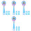 4Sets Kinderspielzeug Bubble Blau Mit Leuchtendem Hexenstab 3