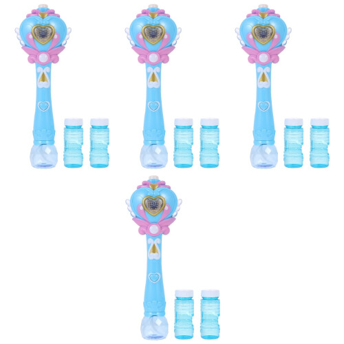 4Sets Kinderspielzeug Bubble Blau Mit Leuchtendem Hexenstab 2