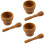 3Pièces Accessoires Cuisine Bois Ergonomiques Pour Ail 6