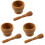 3Pièces Accessoires Cuisine Bois Ergonomiques Pour Ail 2