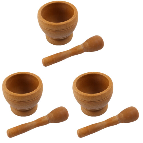 3Pièces Accessoires Cuisine Bois Ergonomiques Pour Ail 1