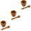 3Pièces Accessoires Cuisine Bois Ergonomiques Pour Ail 5