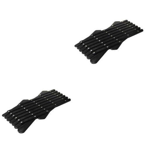 2Pièces Filet Ventilation Pour Barre De Protection Noir 2