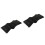 2Pièces Filet Ventilation Pour Barre De Protection Noir 4