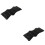 2Pièces Filet Ventilation Pour Barre De Protection Noir 6