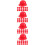 80Pièces Casques De Protection Mini Poupées ABS Rouge Confortables 7