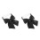 2Pcs Black Pre-Tied Adjustable Bow Tie Set for Men Formal Events 6