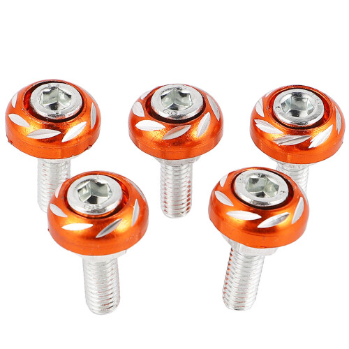 40Pièces Vis De Plaque Aluminium Orange Résistantes