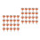 40Pièces Vis De Plaque Aluminium Orange Résistantes 10