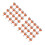 40Pièces Vis De Plaque Aluminium Orange Résistantes 6