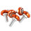 40Pièces Vis De Plaque Aluminium Orange Résistantes 2