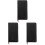 3Pcs Sleek Black Notepad PU Planner Journal for Home and Office 4