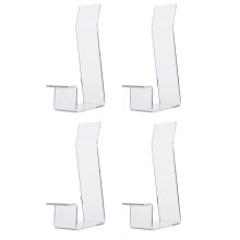 8Pcs Acrylic High Heel Shoe Display Stand Transparent Shelf for Store