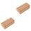 2Pcs Luthier 12 Radius Wooden Sanding Blocks for Guitar Neck Leveling 5