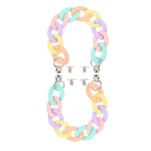 4Pcs Lightweight Acrylic Phone Case Chain Detachable Decorative Strap