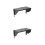 2Pcs Car Navigation Sun Visor Black ABS Pc Auto Accessory Sunshade 11