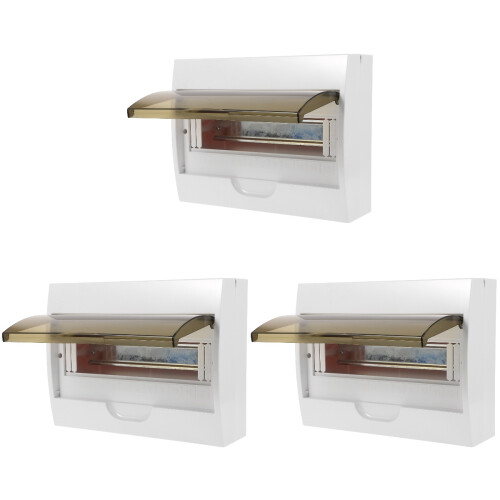 3Pcs Breaker Box ABS White Weatherproof Outdoor Electrical Panel Cover 2