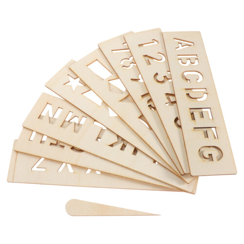 2Sets Wooden Practicing Board Kids Recognition Educational Writing Toy 1