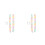 4Pcs Lightweight Acrylic Phone Case Chain Detachable Decorative Strap 8