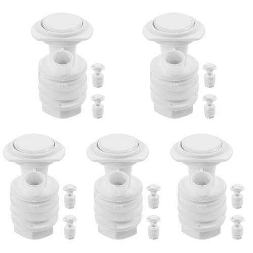 15Pcs White Plastic Spigot for Water Cooler Push Button Replacement 2