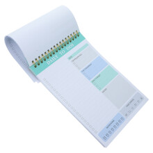 5Pcs Portable Green Planner Notepad Tear Off to Do List Paper