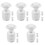15Pcs White Plastic Spigot for Water Cooler Push Button Replacement 4