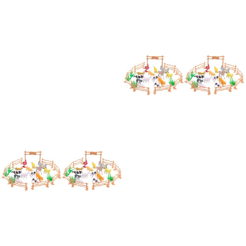 4Sets Multi Durable Simulation Farm Fence Toy Funny Educational Kids 2