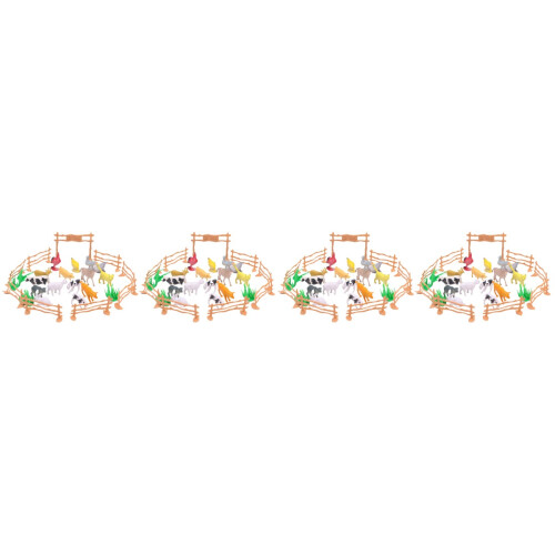 4Sets Multi Durable Simulation Farm Fence Toy Funny Educational Kids 1