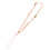 3Pcs Pink Phone Chain Rope Beaded Wrist Strap for Phone Security 11