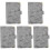 5Pcs Protective Grey PU A6 Budget Binder Cover Journal Shell 4