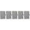 5Pcs Protective Grey PU A6 Budget Binder Cover Journal Shell 11