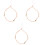 3Pcs Pink Phone Chain Rope Beaded Wrist Strap for Phone Security 3