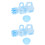 2Pcs Electric Bubble Machine for Kids Multi-Hole Portable 5