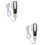 2Sets White Handheld Electric Iron Home Use Portable Steamer 6