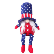 2Pcs White Plush Sitting Gnome Doll Decorative Doll Festival Gift