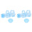 2Pcs Electric Bubble Machine for Kids Multi-Hole Portable 8