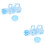 2Pcs Electric Bubble Machine for Kids Multi-Hole Portable 4
